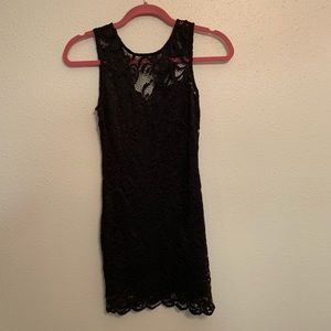 Charlotte Russe black dress with lace